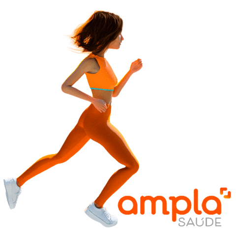AmplaSaude giphyupload running corrida correr Sticker