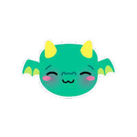Happy Dragon Sticker by Piñata Smashlings