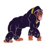 Atlantic Records Gorilla Sticker by Burna Boy