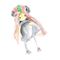 budenasvic happy family mom stickers Sticker