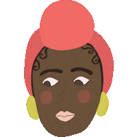 Black Girl Sticker by Queenbe