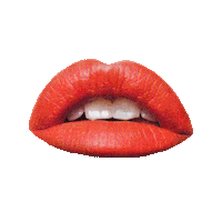 Red Lips Fashion Sticker by Chantal Caduff