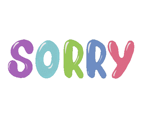 Sorry Sticker