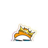 friznoats queen crown king first Sticker