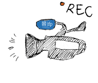 journalistenschuleifp work creative interview blau Sticker