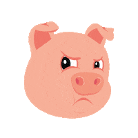 Pig Sticker by grupobugio