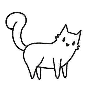 Cat Doodles Sticker