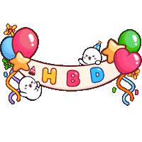 Celebrate Birthday Party Sticker by Sappy Seals