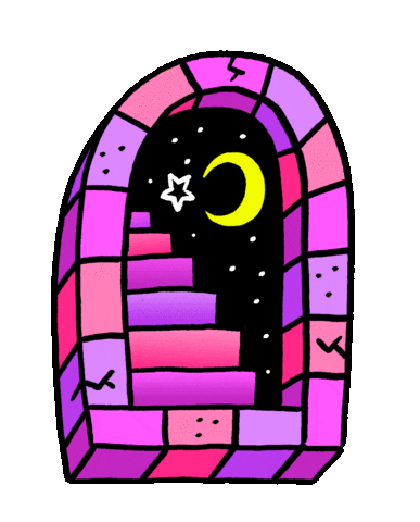 Meditation Psychedelia Sticker by Russell Taysom
