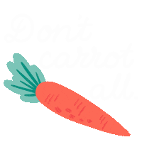 SomethingSoSam dont care carrot veggies somethingsosam Sticker