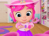 Pink Glitter GIF by Moonbug