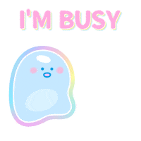 Poble Im Busy Sticker