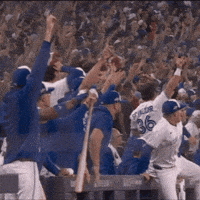 Home Run Celebration GIF by Toronto Blue Jays
