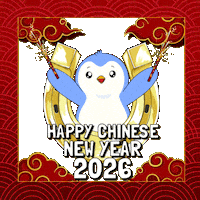 Chinese New Year Penguin Sticker by Pudgy Penguins