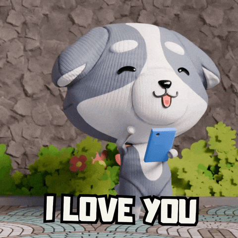 I Love You Kiss GIF by The Plooshies