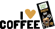Oat Milk I Love Coffee Sticker by Earth's Own