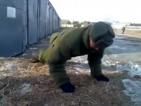 soldier pushups GIF