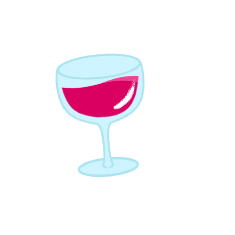 Red Wine Sticker by Hooray Studios