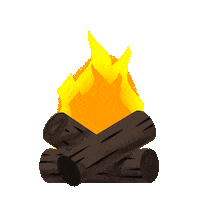 Camp Fire Sticker by Lulu Press