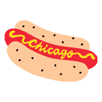 Chicago Hotdog Sticker by AliceandWonder