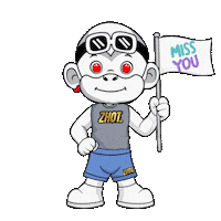 Miss You Smile Sticker by Zhot