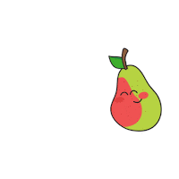 Fruit Pear Sticker by Dutoit