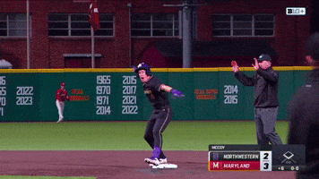College Baseball Celebration GIF by Northwestern Athletics