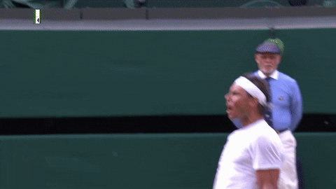 excited rafael nadal GIF by Wimbledon