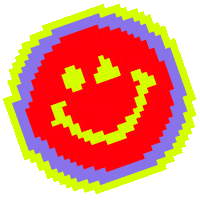 Smiley Face Retro Gaming Sticker by Mendid