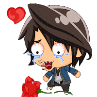 sad heart Sticker by Sammy_Krizpy