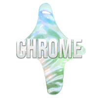Artist Chrome Sticker by Distant Matter