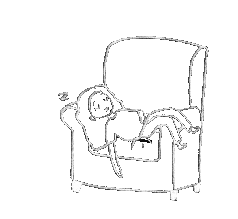 Tired Sleepy Sticker