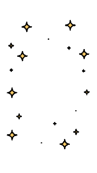 Stars Flashing Sticker