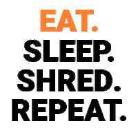 Shred415 fitness work workout sleep Sticker
