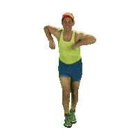 Happy Running Man Sticker by MOODMAN