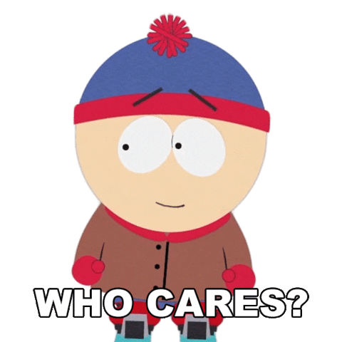 Who Cares Stan Marsh Sticker by South Park
