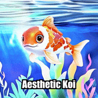 Koi Fish Pastel GIF by TheConfishius