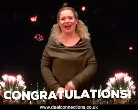sign language congratulations GIF