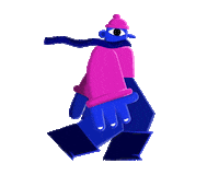 Monster Walk Sticker