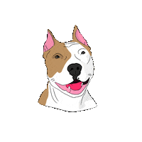 Pablotrials happy dog animal chill Sticker