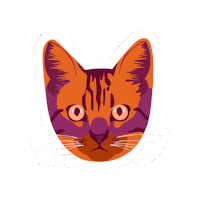 Crazy Kats Sticker by Sau Medical