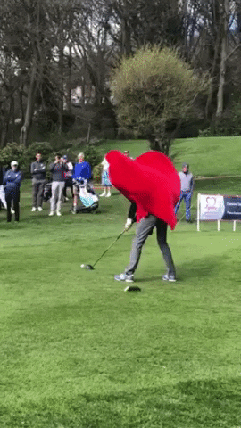 mr hearty golfing GIF by British Heart Foundation