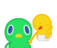 Crazy Wheeln Bird Sticker