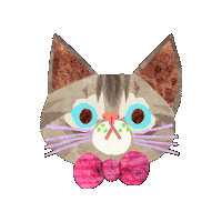Cat Ribbon Sticker