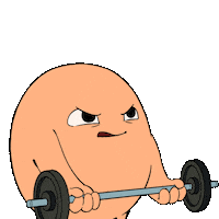 Muscle Up Beast Mode Sticker by Memeland by 9GAG