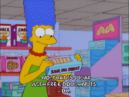 marge simpson donuts GIF