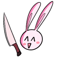 Juan3A pink bunny vt iv Sticker