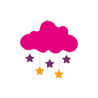 Pink Baby Sticker by Kraamzus