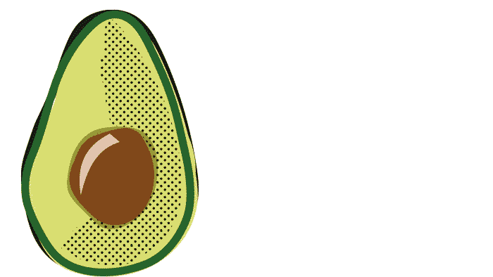 Avocado Rolling Sticker by Fairtrade Original