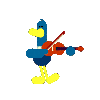 Fiddle Sticker by Turnip and Duck
